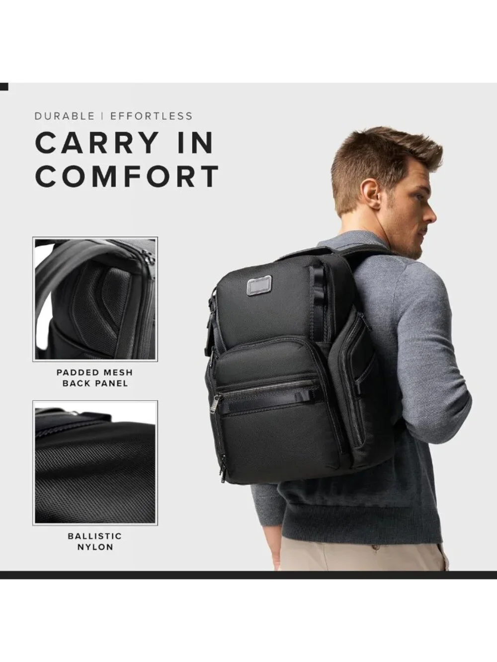 Stylish Black Backpack, 17